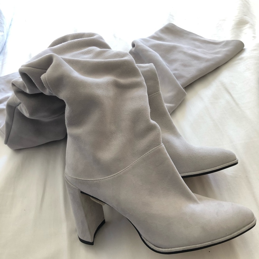 Stuart Weitzman Histyle slouchy suede thigh high